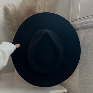 SOLD Lack of Color Black Wool Rancher Hat